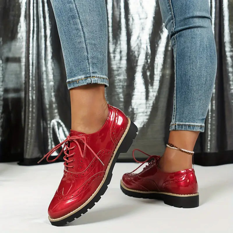 Teddy™ - Chaussures Orthopédiques Brogue Brillantes