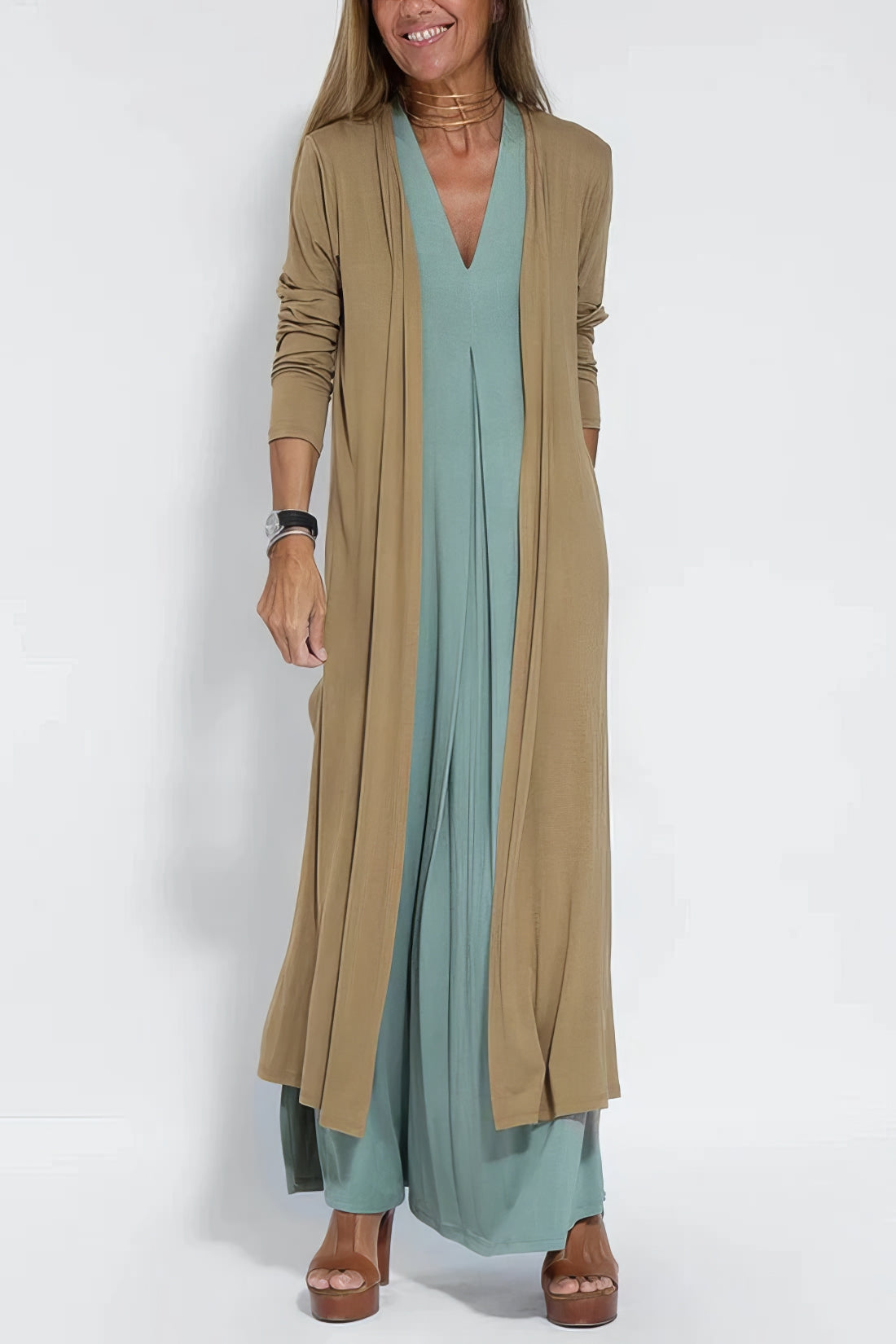 Clémence™ | Robe Élégante Noire Sans Manches